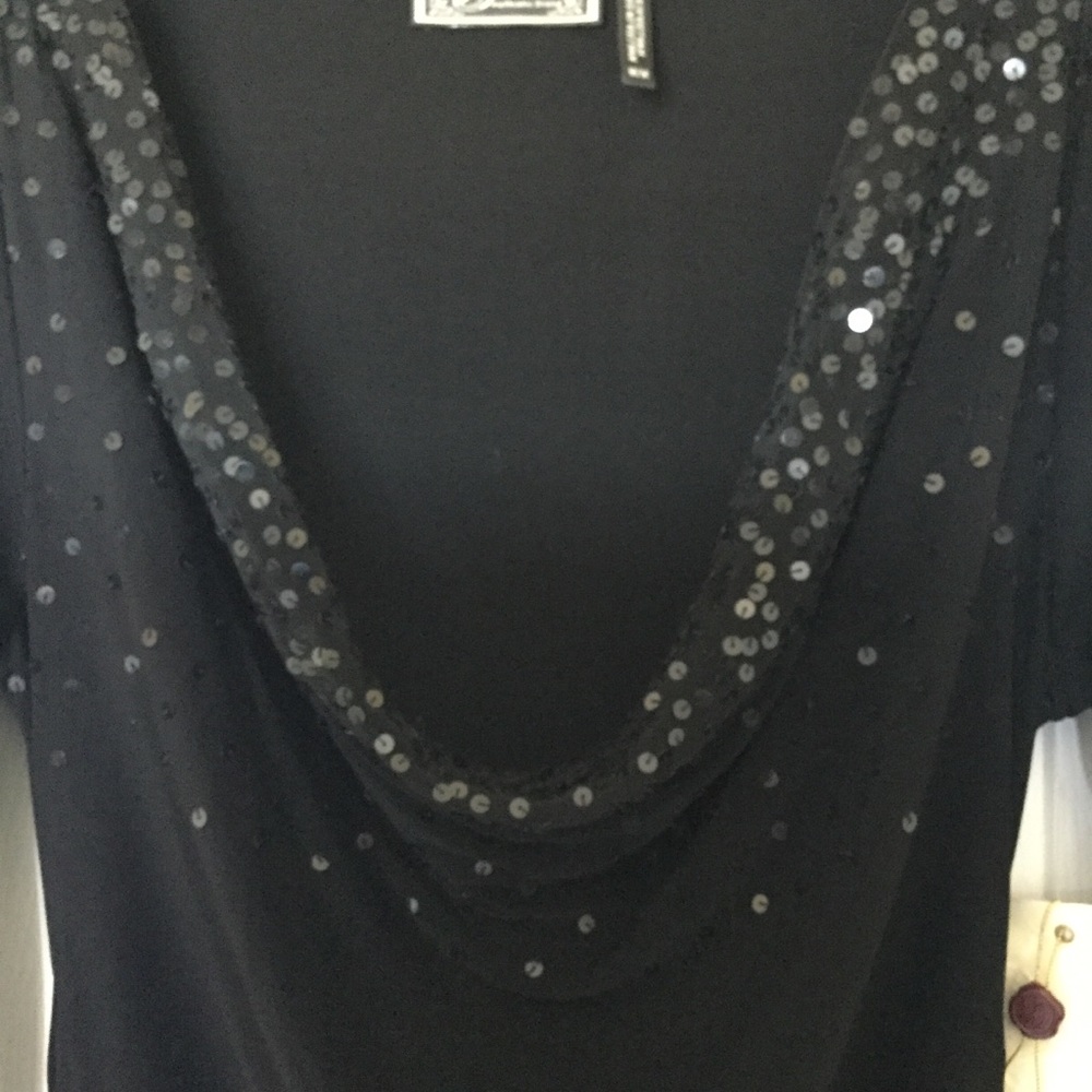 NWT Guess Black Sequin Cocktail Dress